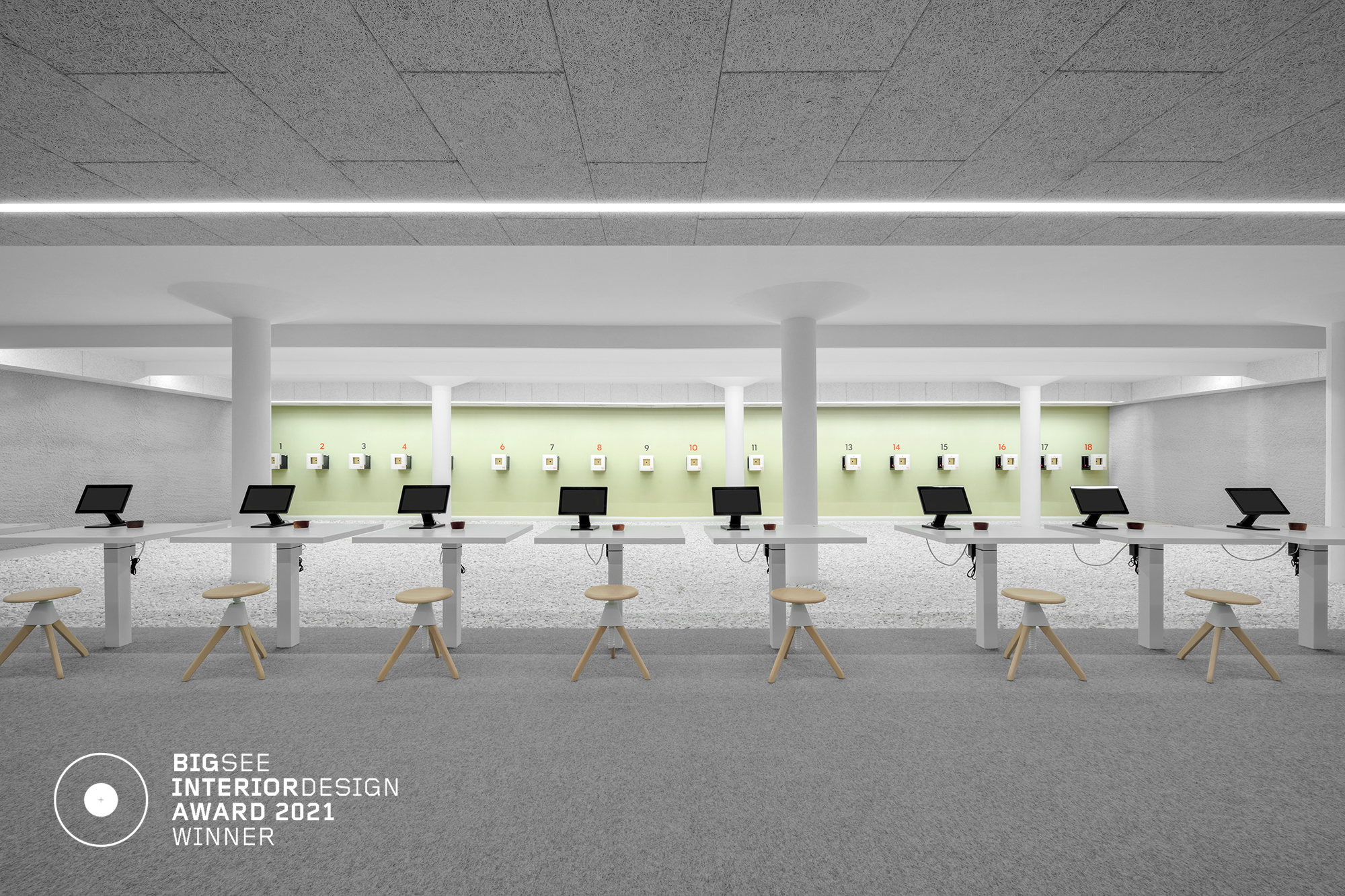 Betonbau Schießstand in Südtirol Interior Design von Andreas Gruber Architekten