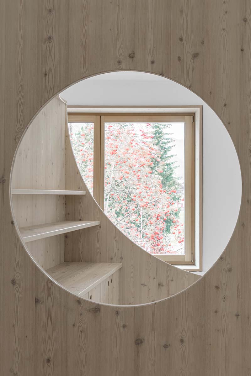 Kindergarten Enneberg in Südtirol. Architektur von Andreas Gruber Architekten