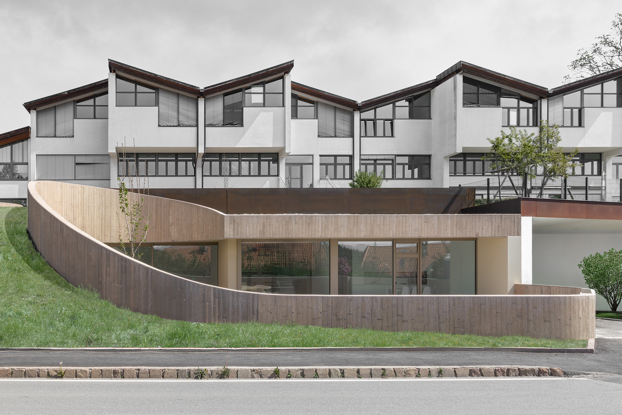 KITA Klobenstein educational building in South Tyrol. Architecture by Andreas Gruber Architects